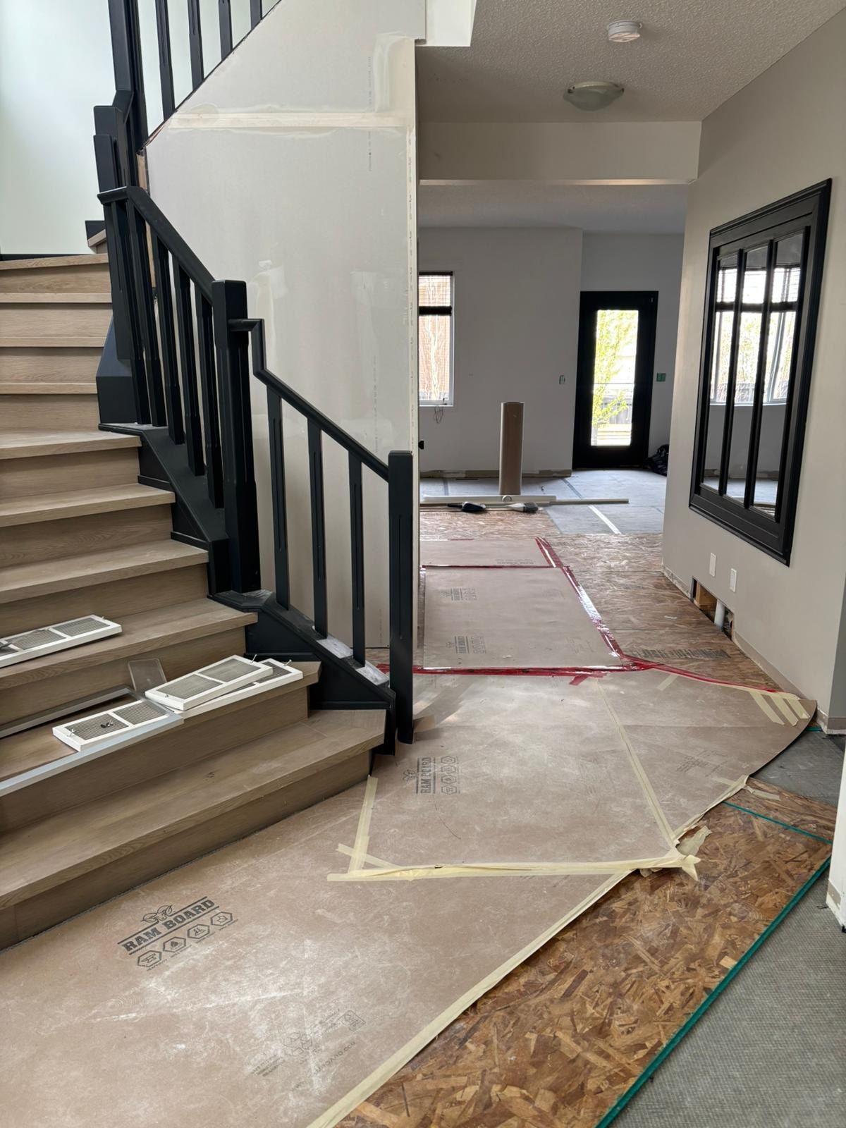 Staircase & Railing Finishing by Barewalls Construction